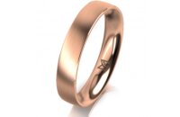 Ring 18 Karat Rotgold 4.0 mm l&auml;ngsmatt