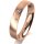 Ring 18 Karat Rotgold 4.0 mm l&auml;ngsmatt 3 Brillanten G vs Gesamt 0,030ct