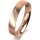 Ring 18 Karat Rotgold 4.0 mm l&auml;ngsmatt 4 Brillanten G vs Gesamt 0,020ct