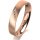 Ring 18 Karat Rotgold 4.0 mm sandmatt 4 Brillanten G vs Gesamt 0,020ct