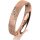 Ring 18 Karat Rotgold 4.0 mm kristallmatt 4 Brillanten G vs Gesamt 0,020ct