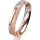 Ring 14 Karat Rot-/Weissgold 4.0 mm kreismatt