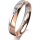 Ring 14 Karat Rot-/Weissgold 4.0 mm poliert 1 Brillant G vs 0,025ct