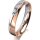 Ring 14 Karat Rot-/Weissgold 4.0 mm poliert 1 Brillant G vs 0,050ct