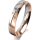 Ring 18 Karat Rot-/Weissgold 4.0 mm poliert 3 Brillanten G vs Gesamt 0,030ct