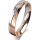 Ring 18 Karat Rot-/Weissgold 4.0 mm poliert 4 Brillanten G vs Gesamt 0,020ct