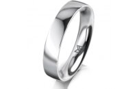 Ring 14 Karat Weissgold 4.0 mm poliert