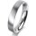 Ring 14 Karat Weissgold 4.0 mm l&auml;ngsmatt