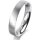 Ring 14 Karat Weissgold 4.0 mm sandmatt