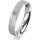 Ring 14 Karat Weissgold 4.0 mm kreismatt 1 Brillant G vs 0,050ct