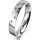 Ring 14 Karat Weissgold 4.0 mm poliert 5 Brillanten G vs Gesamt 0,035ct