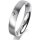 Ring 18 Karat Weissgold 4.0 mm l&auml;ngsmatt 1 Brillant G vs 0,050ct