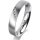 Ring 18 Karat Weissgold 4.0 mm l&auml;ngsmatt 4 Brillanten G vs Gesamt 0,020ct