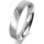 Ring 18 Karat Weissgold 4.0 mm sandmatt 4 Brillanten G vs Gesamt 0,020ct