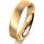 Ring 14 Karat Gelbgold 4.5 mm sandmatt