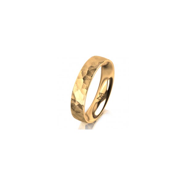 Ring 14 Karat Gelbgold 4.5 mm diamantmatt