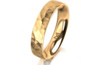 Ring 14 Karat Gelbgold 4.5 mm diamantmatt