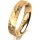 Ring 14 Karat Gelbgold 4.5 mm diamantmatt