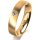 Ring 14 Karat Gelbgold 4.5 mm längsmatt 1 Brillant G vs 0,050ct