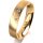 Ring 14 Karat Gelbgold 4.5 mm l&auml;ngsmatt 3 Brillanten G vs Gesamt 0,035ct