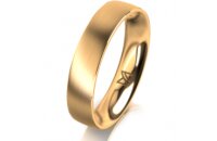 Ring 18 Karat Gelbgold 4.5 mm l&auml;ngsmatt