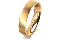 Ring 18 Karat Gelbgold 4.5 mm sandmatt