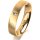 Ring 18 Karat Gelbgold 4.5 mm sandmatt 1 Brillant G vs 0,025ct