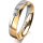 Ring 18 Karat Gelb-/Weissgold 4.5 mm poliert 1 Brillant G vs 0,050ct