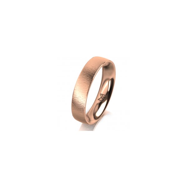 Ring 14 Karat Rotgold 4.5 mm sandmatt