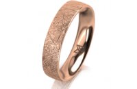 Ring 14 Karat Rotgold 4.5 mm kristallmatt