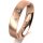 Ring 14 Karat Rotgold 4.5 mm l&auml;ngsmatt 3 Brillanten G vs Gesamt 0,035ct
