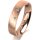 Ring 14 Karat Rotgold 4.5 mm sandmatt 3 Brillanten G vs Gesamt 0,035ct