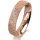 Ring 14 Karat Rotgold 4.5 mm kristallmatt 4 Brillanten G vs Gesamt 0,025ct