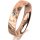 Ring 18 Karat Rotgold 4.5 mm diamantmatt 1 Brillant G vs 0,050ct