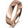 Ring 18 Karat Rotgold 4.5 mm poliert 4 Brillanten G vs Gesamt 0,025ct