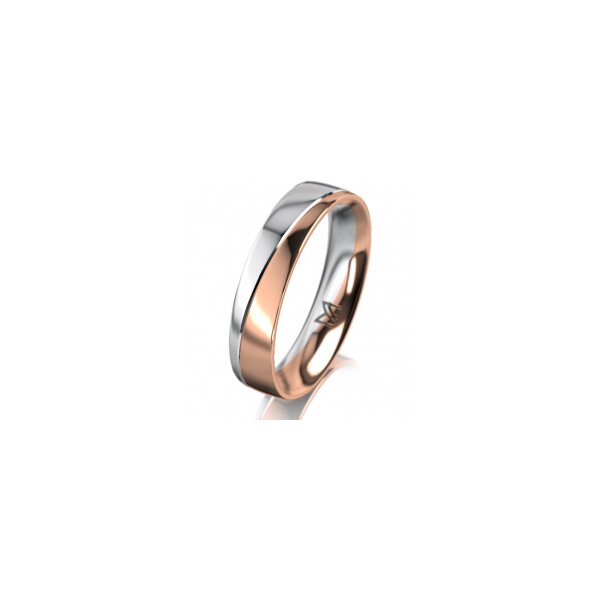 Ring 14 Karat Rot-/Weissgold 4.5 mm poliert
