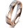 Ring 14 Karat Rot-/Weissgold 4.5 mm poliert 4 Brillanten G vs Gesamt 0,025ct