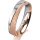 Ring 18 Karat Rot-/Weissgold 4.5 mm kreismatt