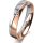 Ring 18 Karat Rot-/Weissgold 4.5 mm poliert 1 Brillant G vs 0,025ct