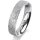 Ring 14 Karat Weissgold 4.5 mm kristallmatt