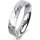 Ring 14 Karat Weissgold 4.5 mm diamantmatt