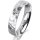 Ring 14 Karat Weissgold 4.5 mm diamantmatt 1 Brillant G vs 0,025ct