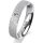 Ring 18 Karat Weissgold 4.5 mm kreismatt 1 Brillant G vs 0,025ct