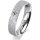 Ring 18 Karat Weissgold 4.5 mm kreismatt 1 Brillant G vs 0,050ct