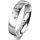 Ring 18 Karat Weissgold 4.5 mm poliert 3 Brillanten G vs Gesamt 0,035ct