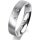 Ring 18 Karat Weissgold 4.5 mm l&auml;ngsmatt 3 Brillanten G vs Gesamt 0,035ct