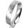 Ring 18 Karat Weissgold 4.5 mm sandmatt 3 Brillanten G vs Gesamt 0,035ct
