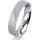 Ring 18 Karat Weissgold 4.5 mm kreismatt 4 Brillanten G vs Gesamt 0,025ct