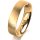 Ring 14 Karat Gelbgold 5.0 mm sandmatt