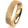 Ring 14 Karat Gelbgold 5.0 mm kristallmatt
